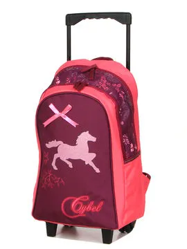 Sac à dos à roulettes Cybel Au Galop Violet  CYBTT16NAT  CYBTT16NAT