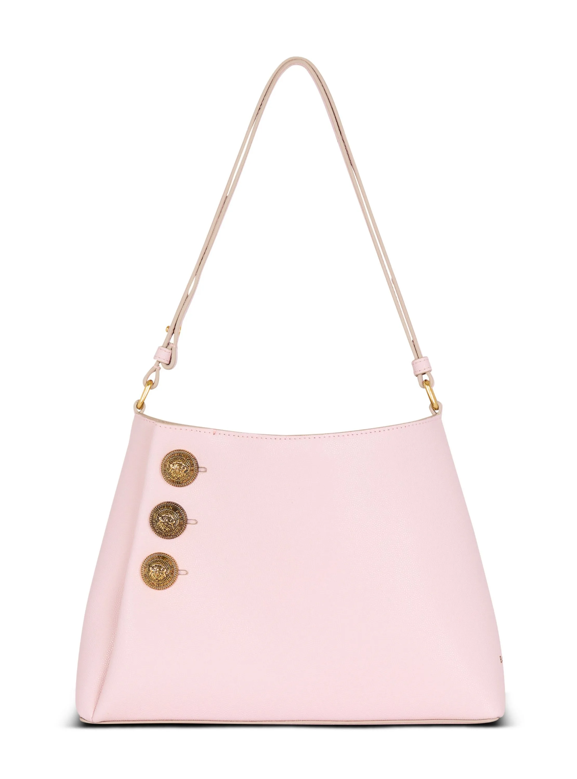 SAC à MAIN EMBLèME SHOULDER EN CUIR DE VEAU GRAINé - BALMAIN pour FEMME | Printemps