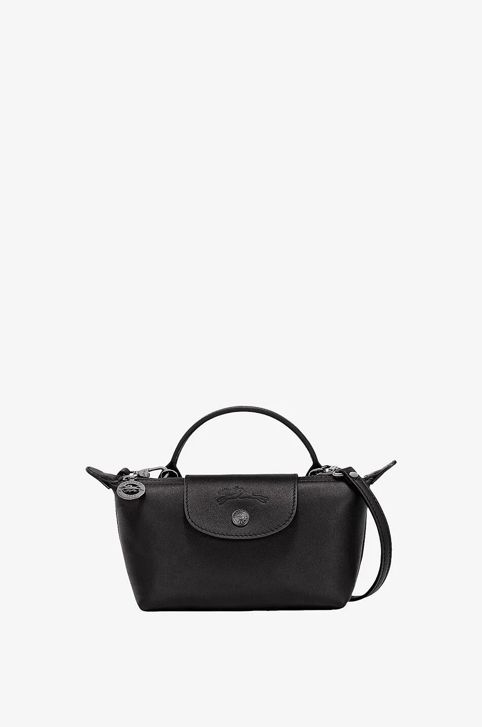 Sac à main en cuir lisse Pochette XS Le Pliage Xtra
