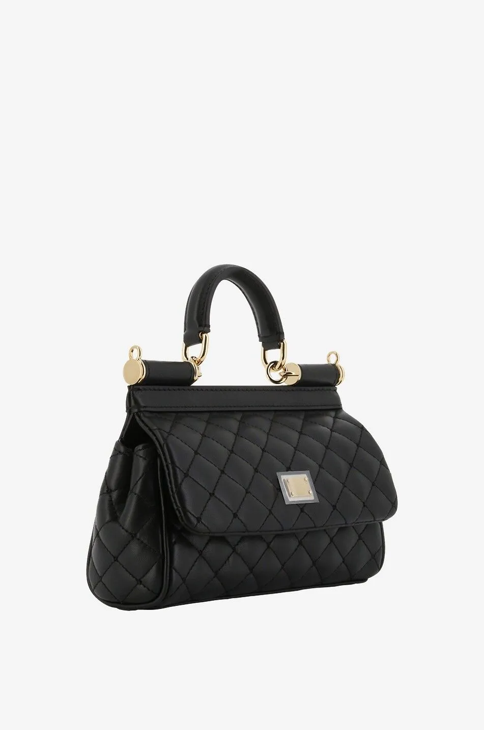 Sac à main en cuir nappa matelassé Sicily Mini