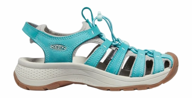 Sandales Keen Women Astoria West Leather Porcelain Blue Glass