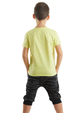sharks erkek ocuk t-shirt kapri ort takim