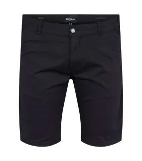 Short chino coupe regular North 56°4 en coton noir avec poches passepoilées