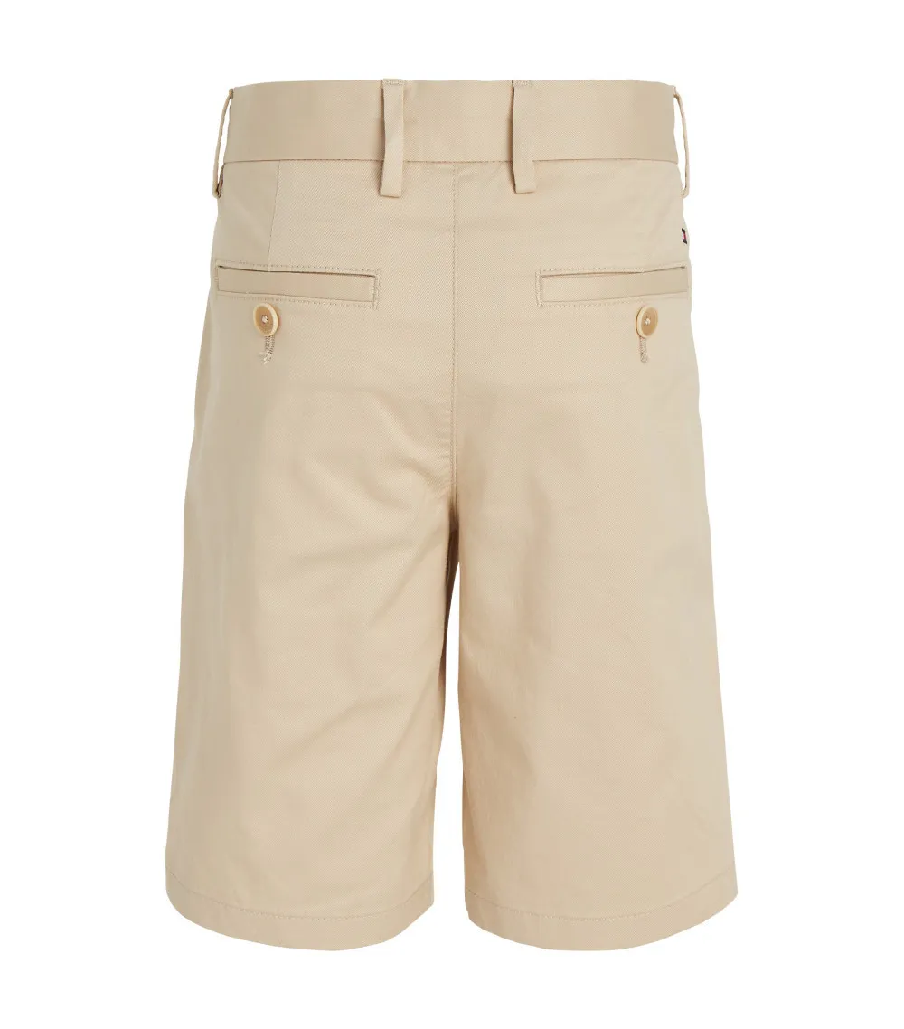 Short Chino Junior Garçon Tommy Hilfiger coton régénératif beige
