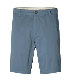 Short chino Selected en coton bleu