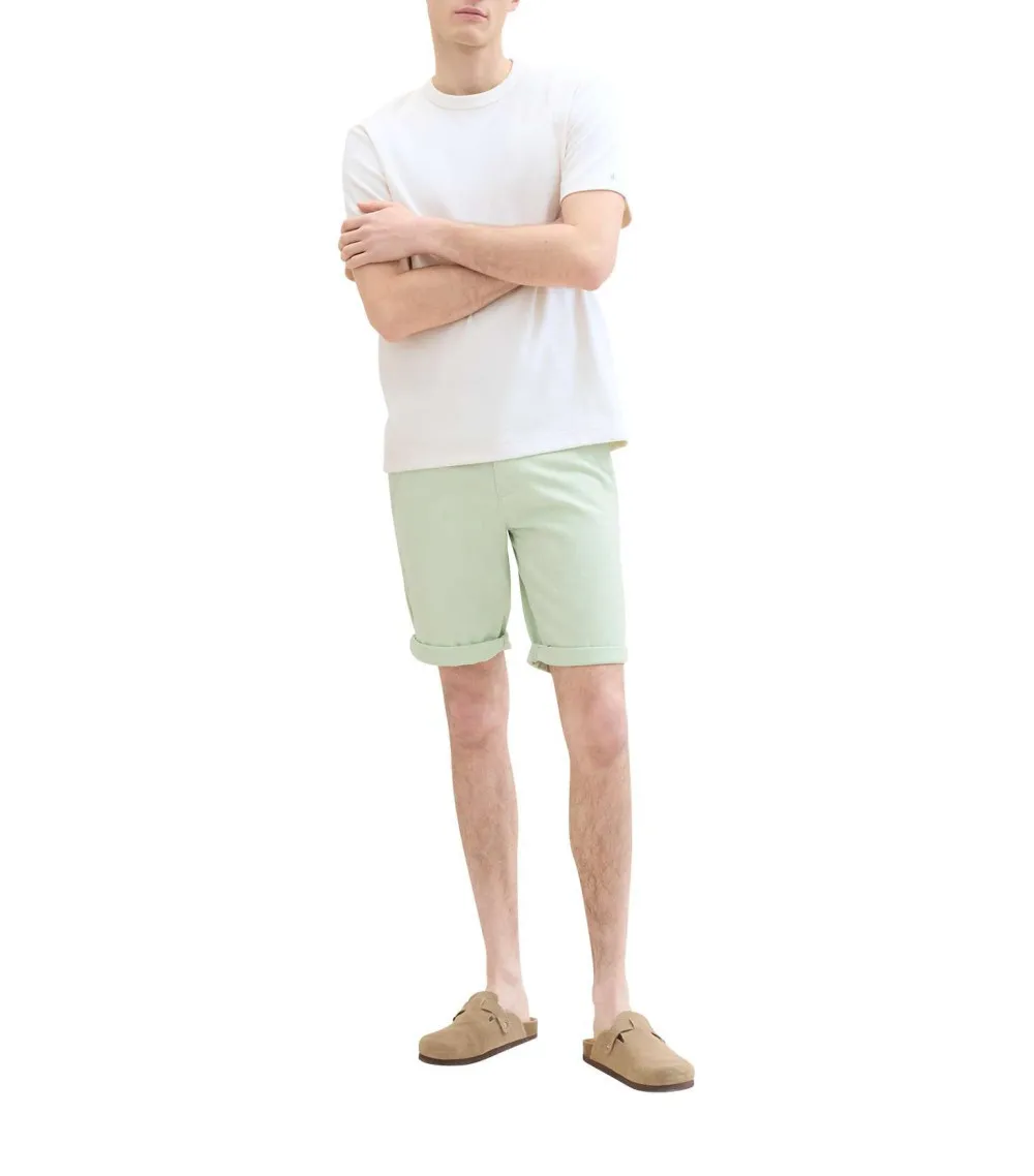 Short Chino Tom Tailor coton vert