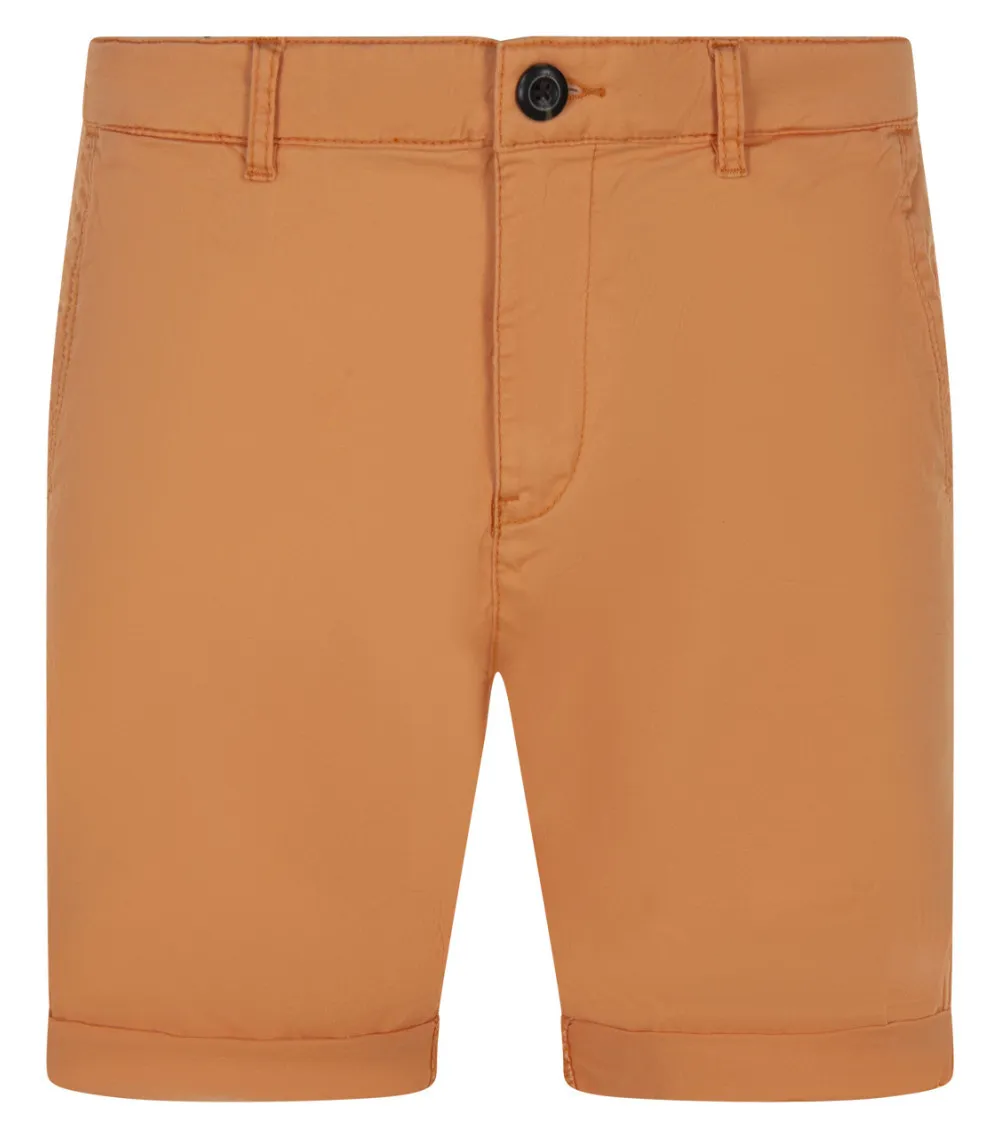 Short chino  Tom Tailor en coton orange