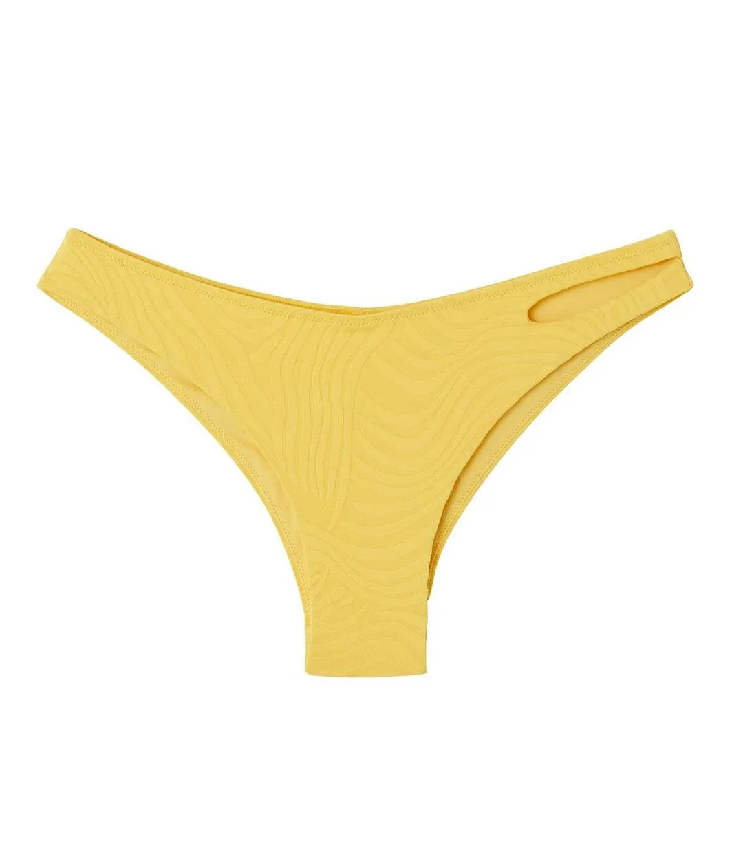 Slip de bain forme tanga jaune Mykonos