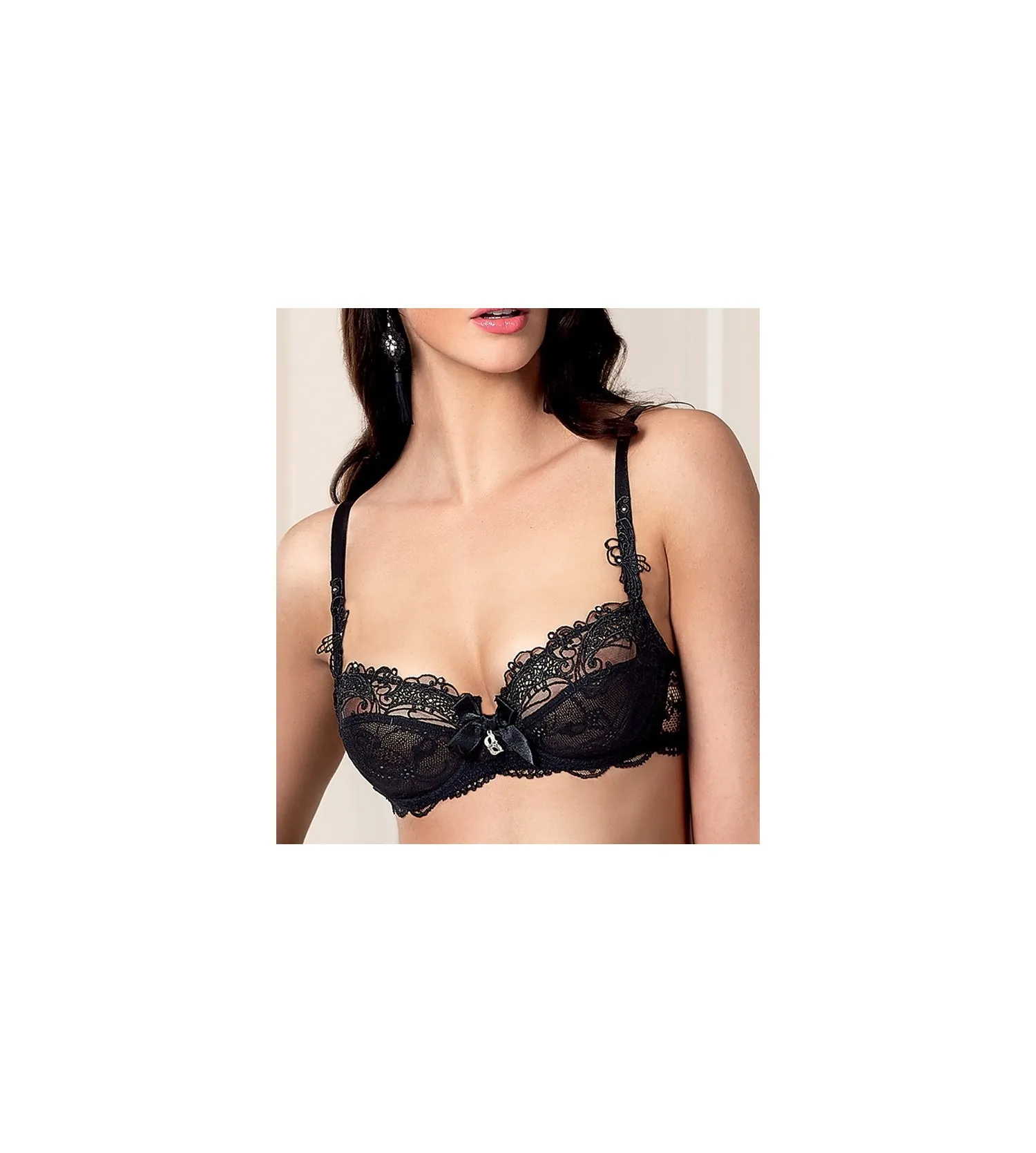Soutien-gorge corbeille Soir de Venise NOIR