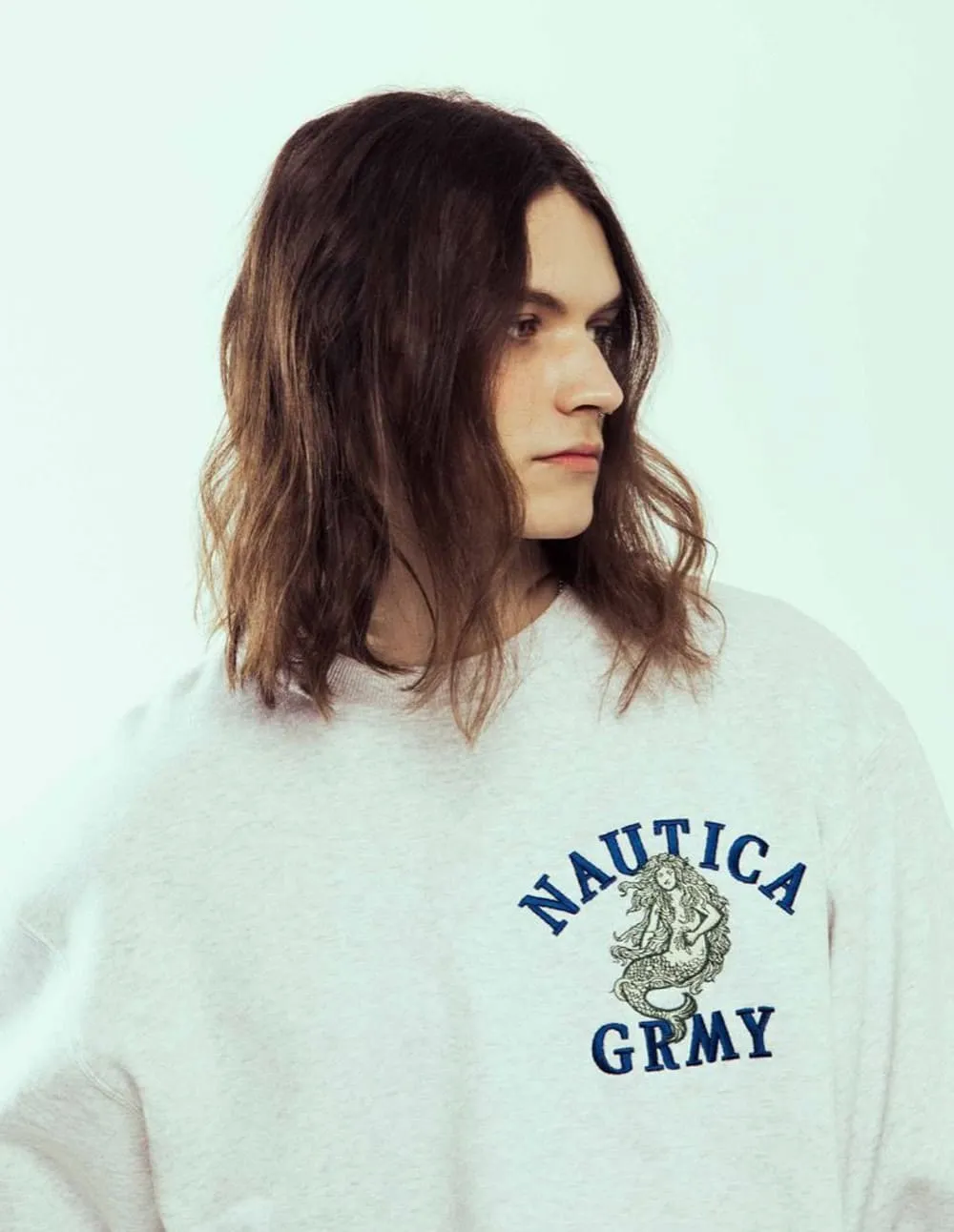 Sudadera Grimey x Nautica Mighty Harmonist Gris Unisex