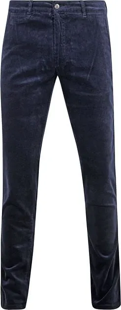 Suitable Chino Plato Velours côtelé Marine PA-CORD-24W-03/