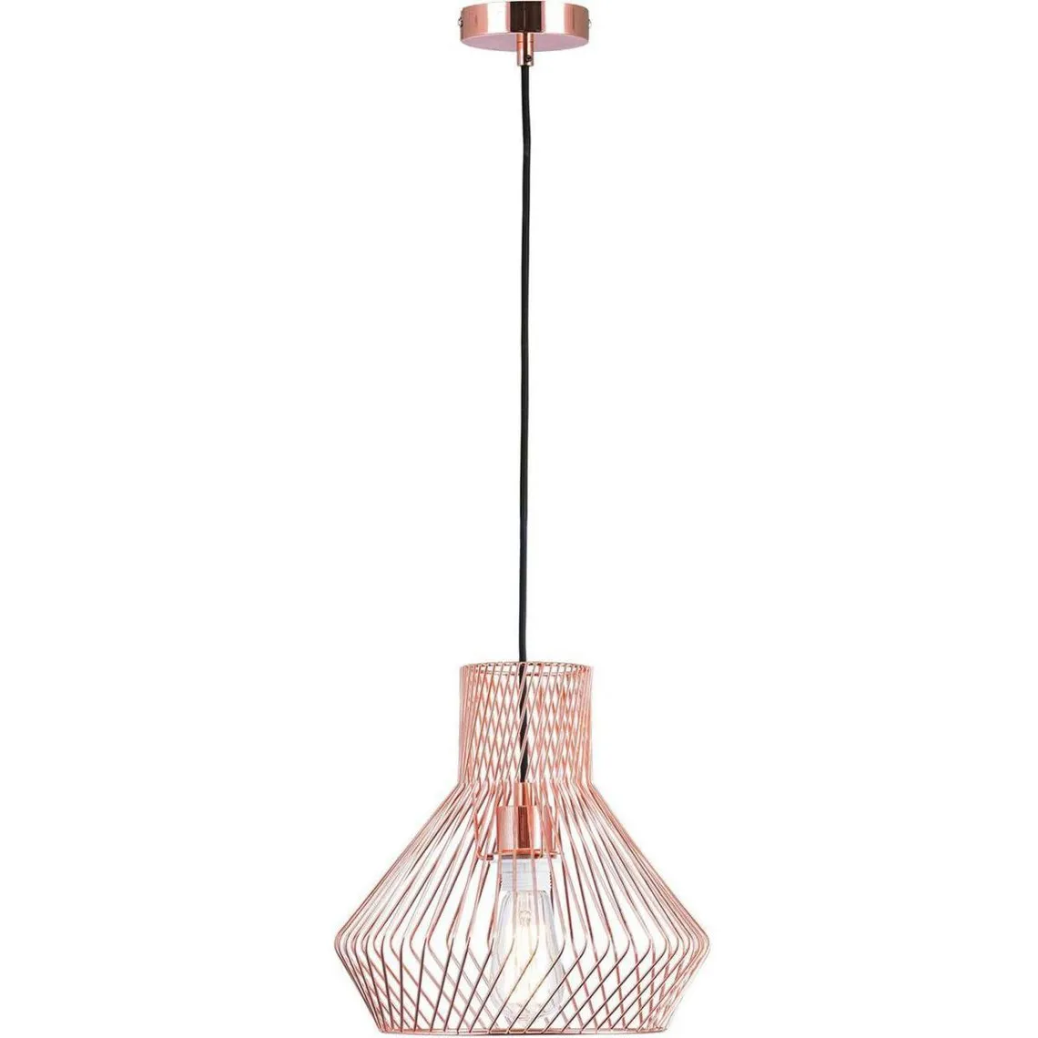 Suspension en métal CAGE Doré rose | 3 Suisses
