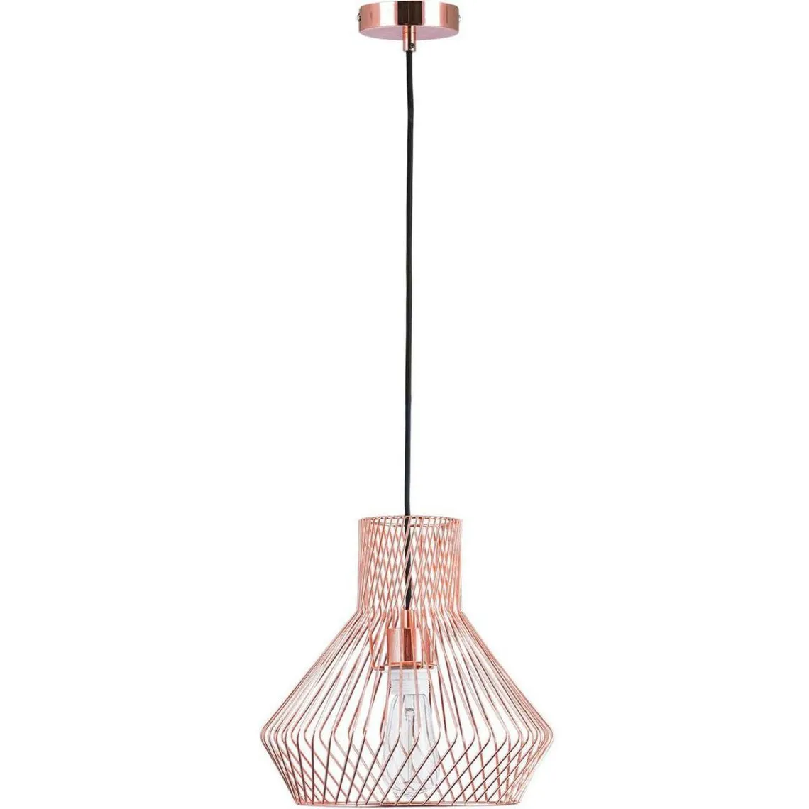 Suspension en métal CAGE Doré rose | 3 Suisses