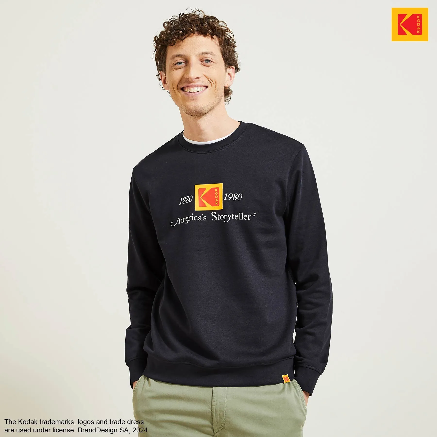 Sweat licence Kodak Bleu foncé | Jules