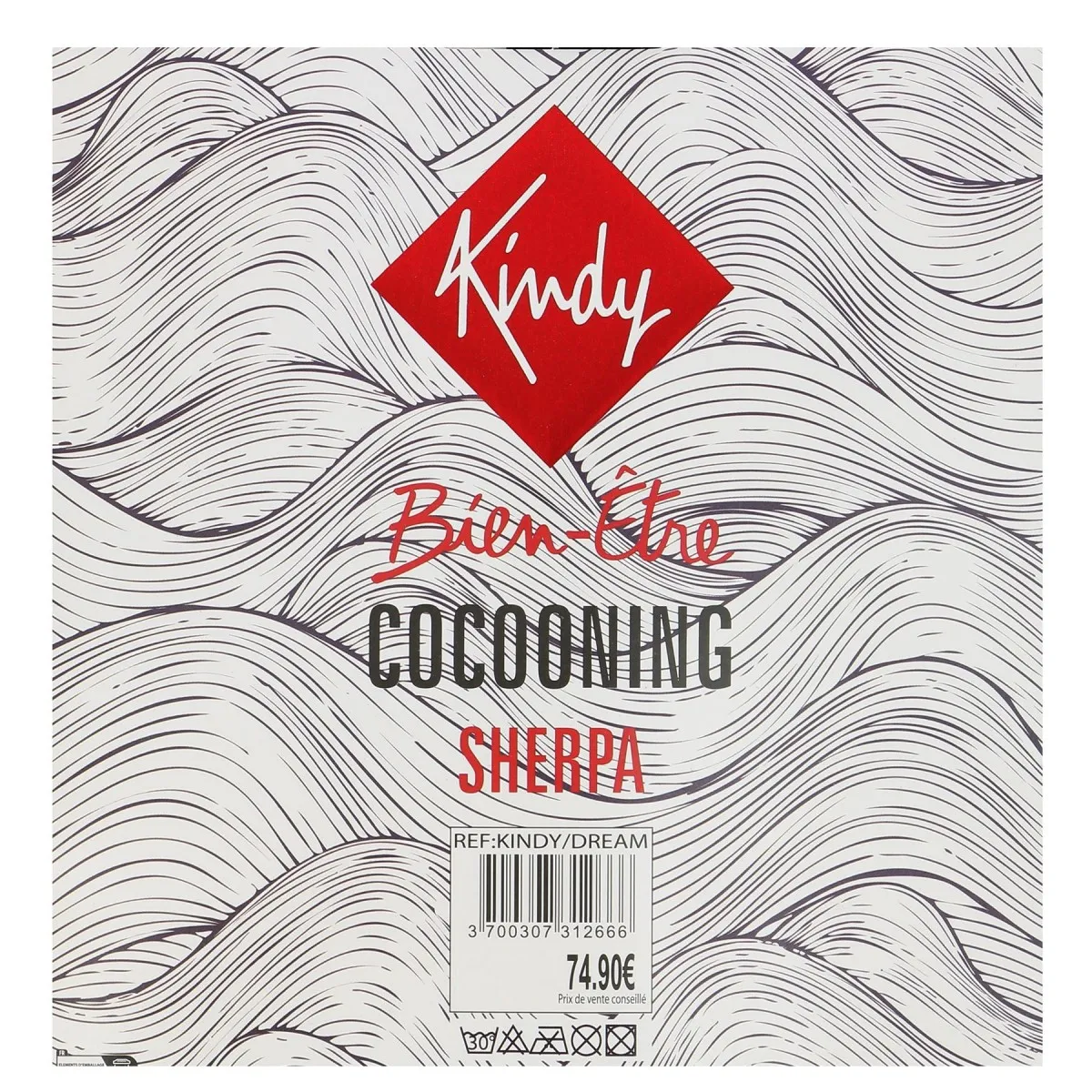 Sweat plaid "Cocooning" Kindy , divers coloris  - Matière noble 24.90€