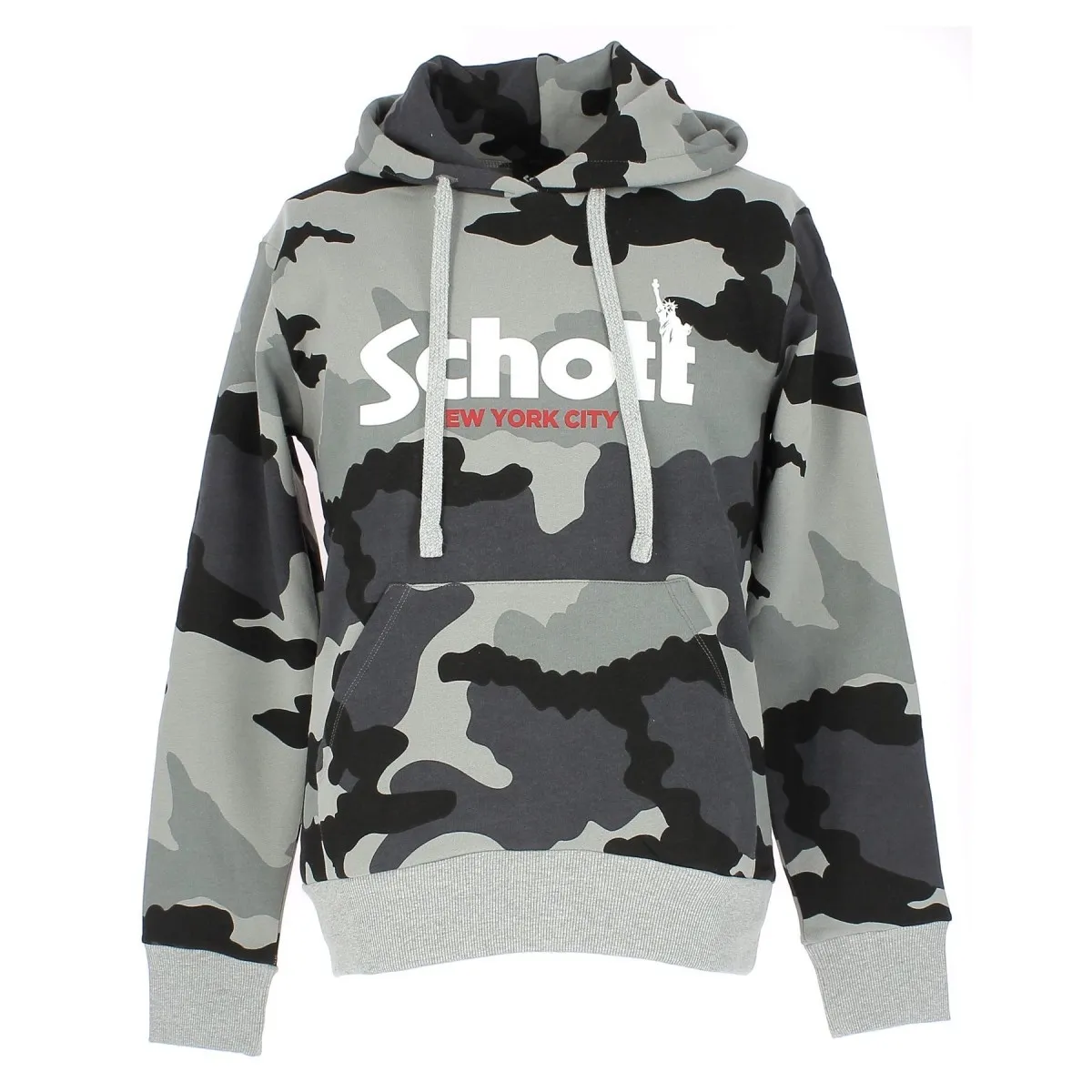 Sweat SCHOTT camouflage, pas cher / Matière-noble 39.90€
