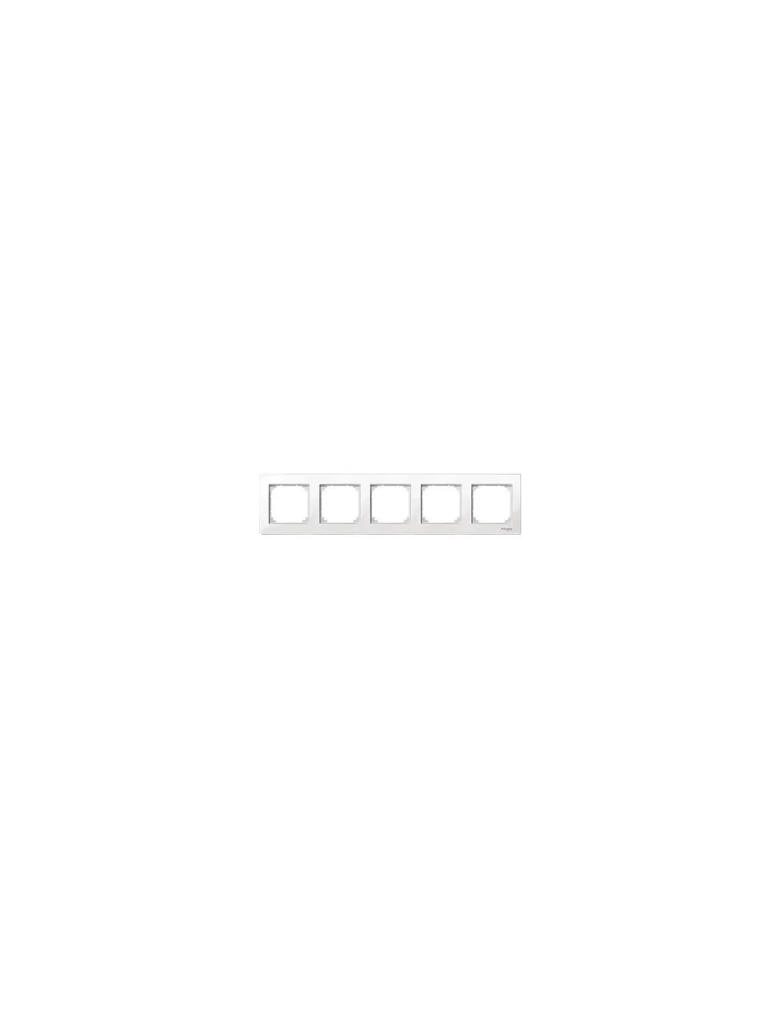 System M Plaque quin plan blanc br il SCHNEIDER MTN515519