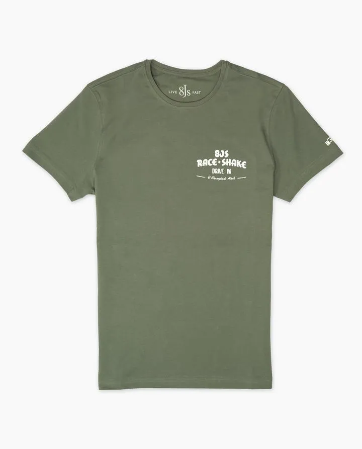 T-shirt 8Js TS-0108 Dusty Olive