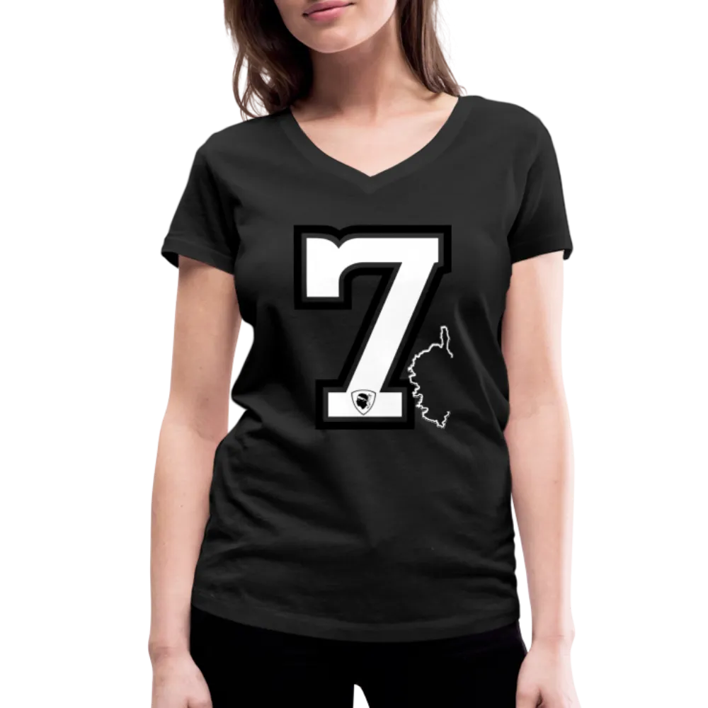T-shirt bio col V 7 Corsica
