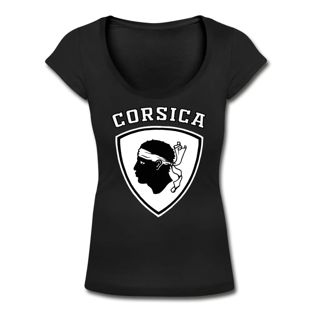 T-shirt col U Blason Tête de Maure