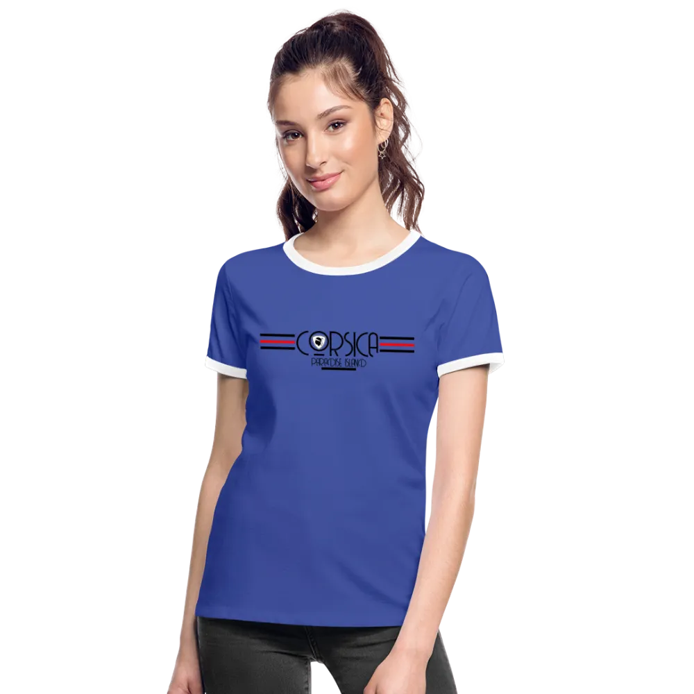 T-shirt contrasté Corsica Paradise Island