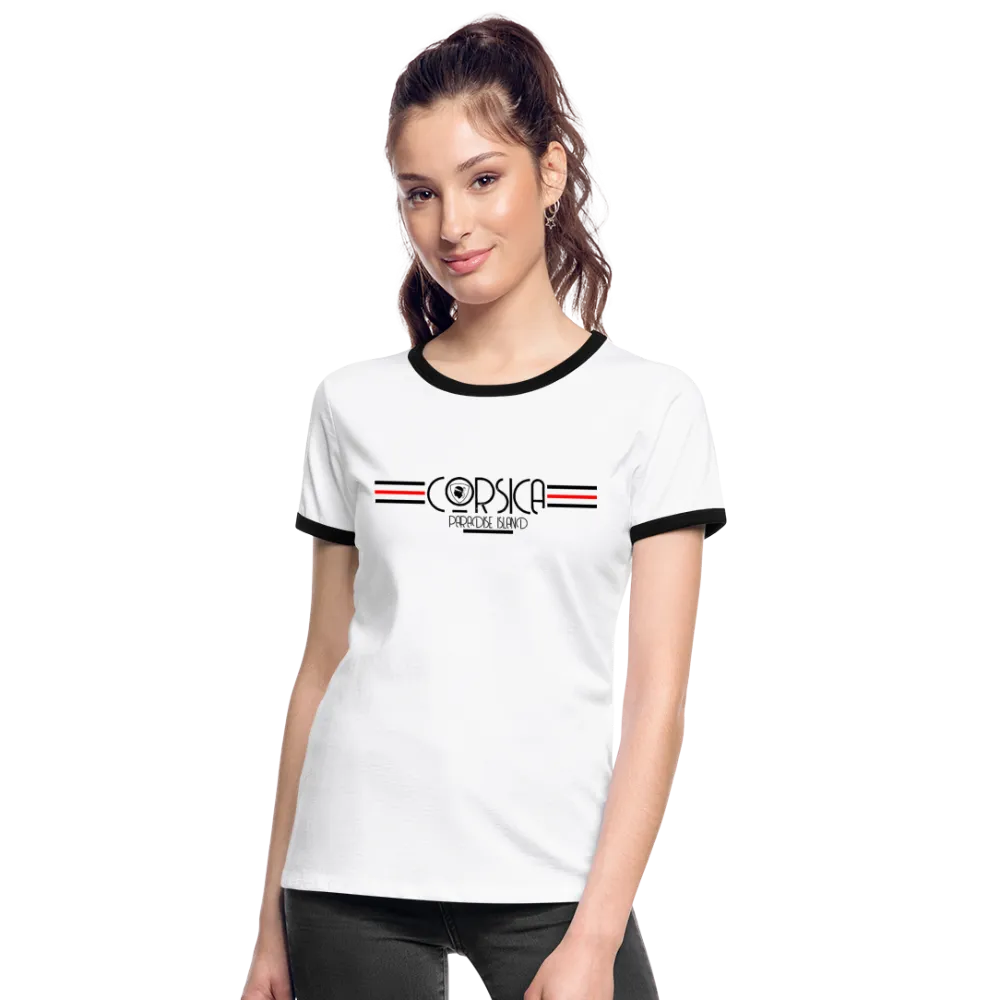 T-shirt contrasté Corsica Paradise Island