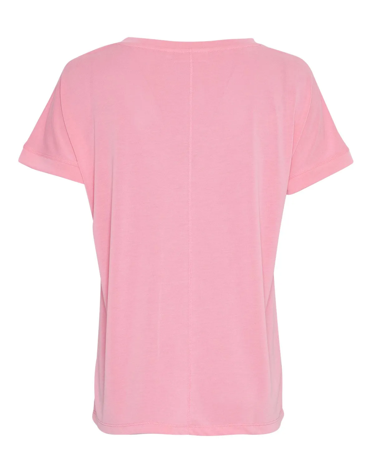 T-Shirt en modal Fenya Col V - MSCH Moss Copenhagen