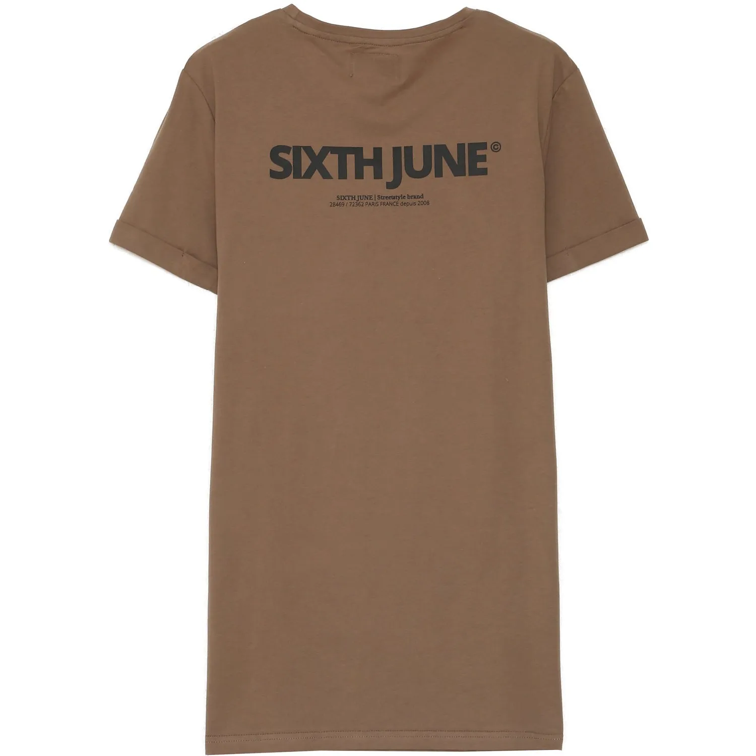T-shirt imprimé marron