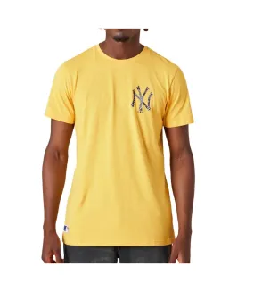 T-Shirt Jaune Homme New Era Yankees MLB
