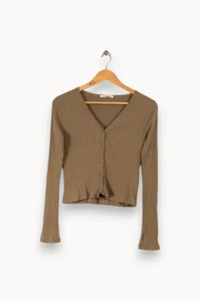 T-shirt vert kaki - Taille M/38