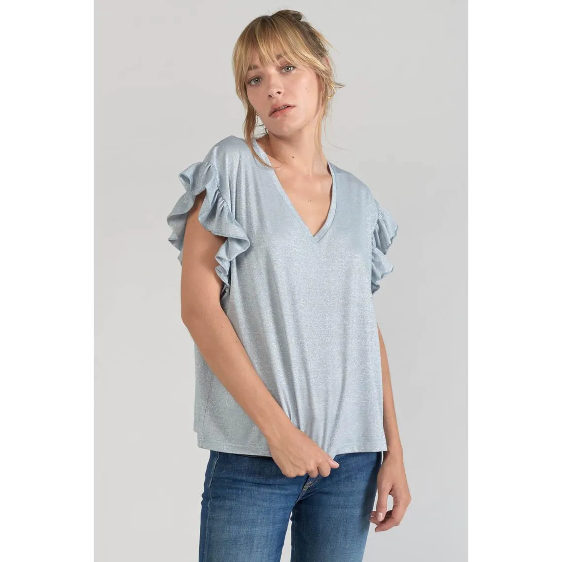 Tee-hirt RYL gris en viscose | 3 Suisses