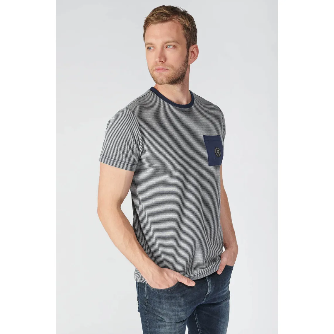 Tee-Shirt LOXEL gris en coton | 3 Suisses