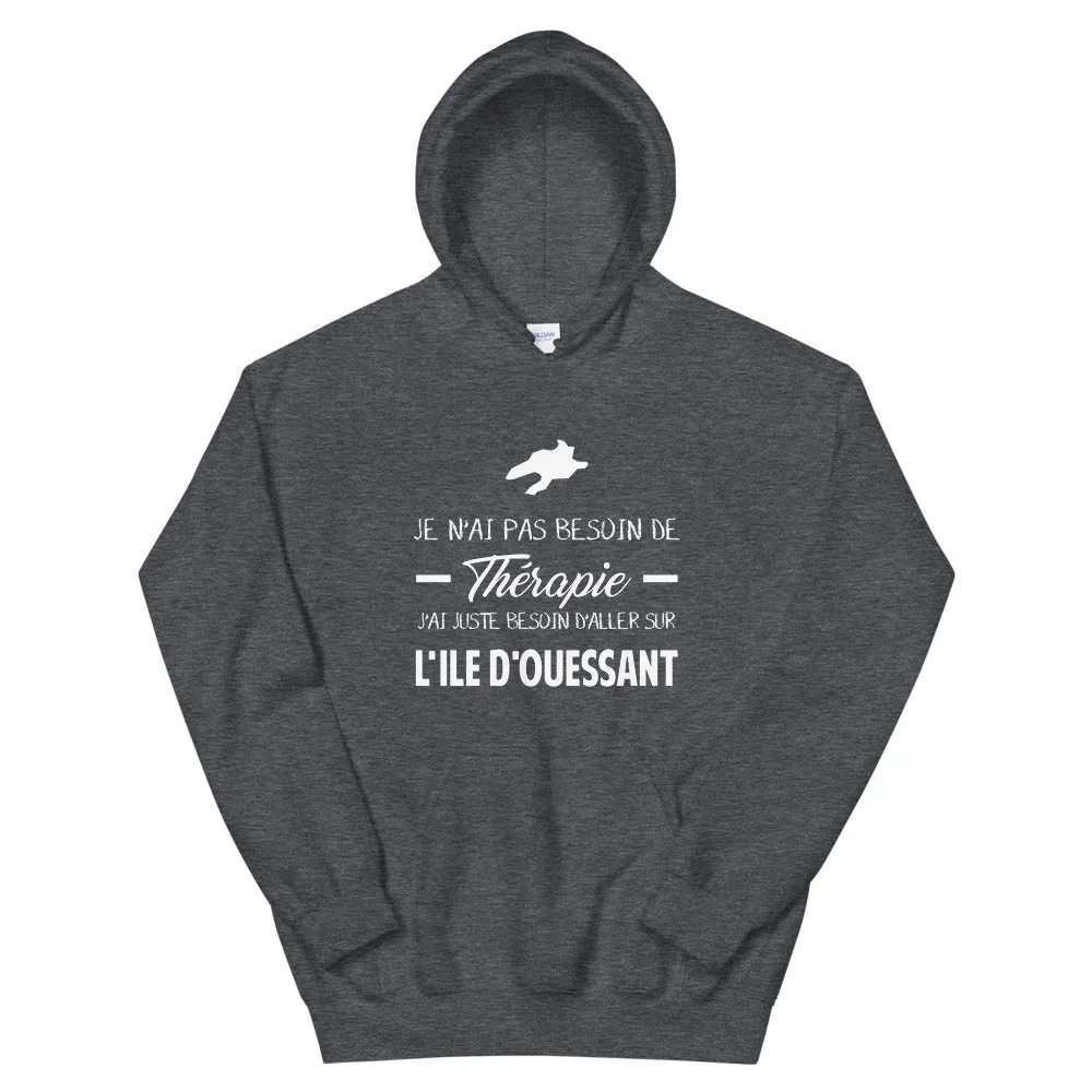 Thérapie Ouessant - Bretagne - Sweatshirt à capuche
