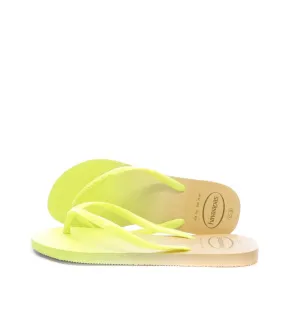 Tongs Jaune/Doré Femme Havaianas Slim Lux Sw Gradient