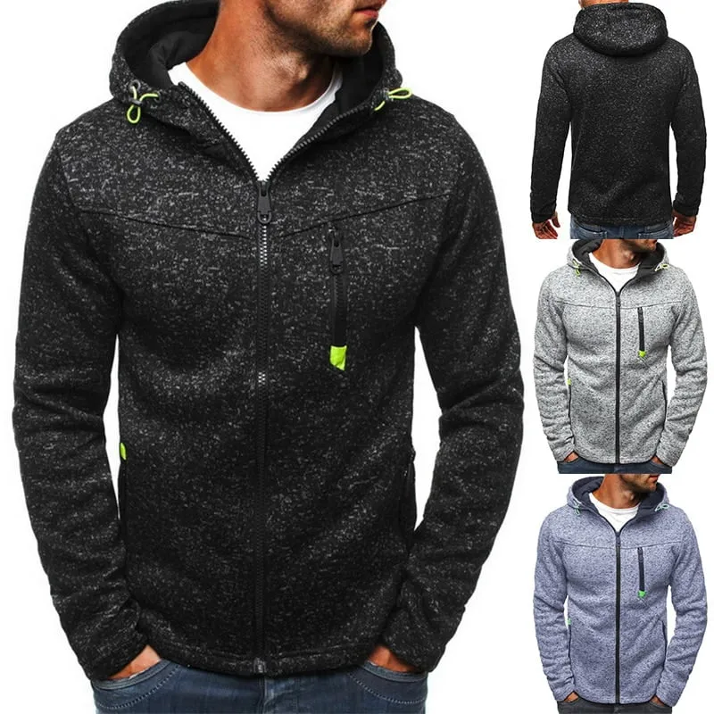 Veste Capuche Homme Décontractée Élégante Pois