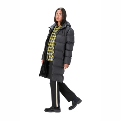 Veste RAINS Long Puffer Jacket Black
