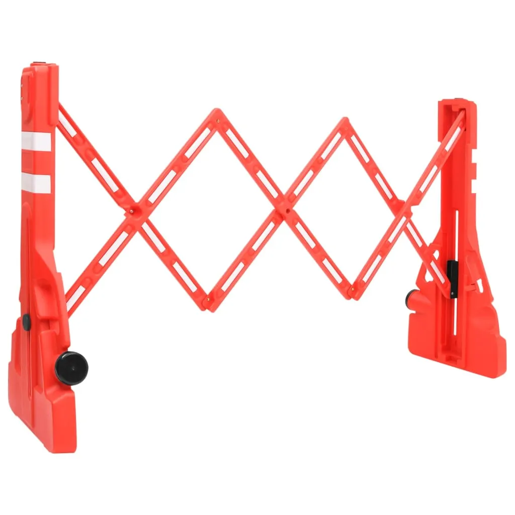 vidaXL Barrière de circulation pliable Rouge 210x50x105 cm | vidaxl-fr