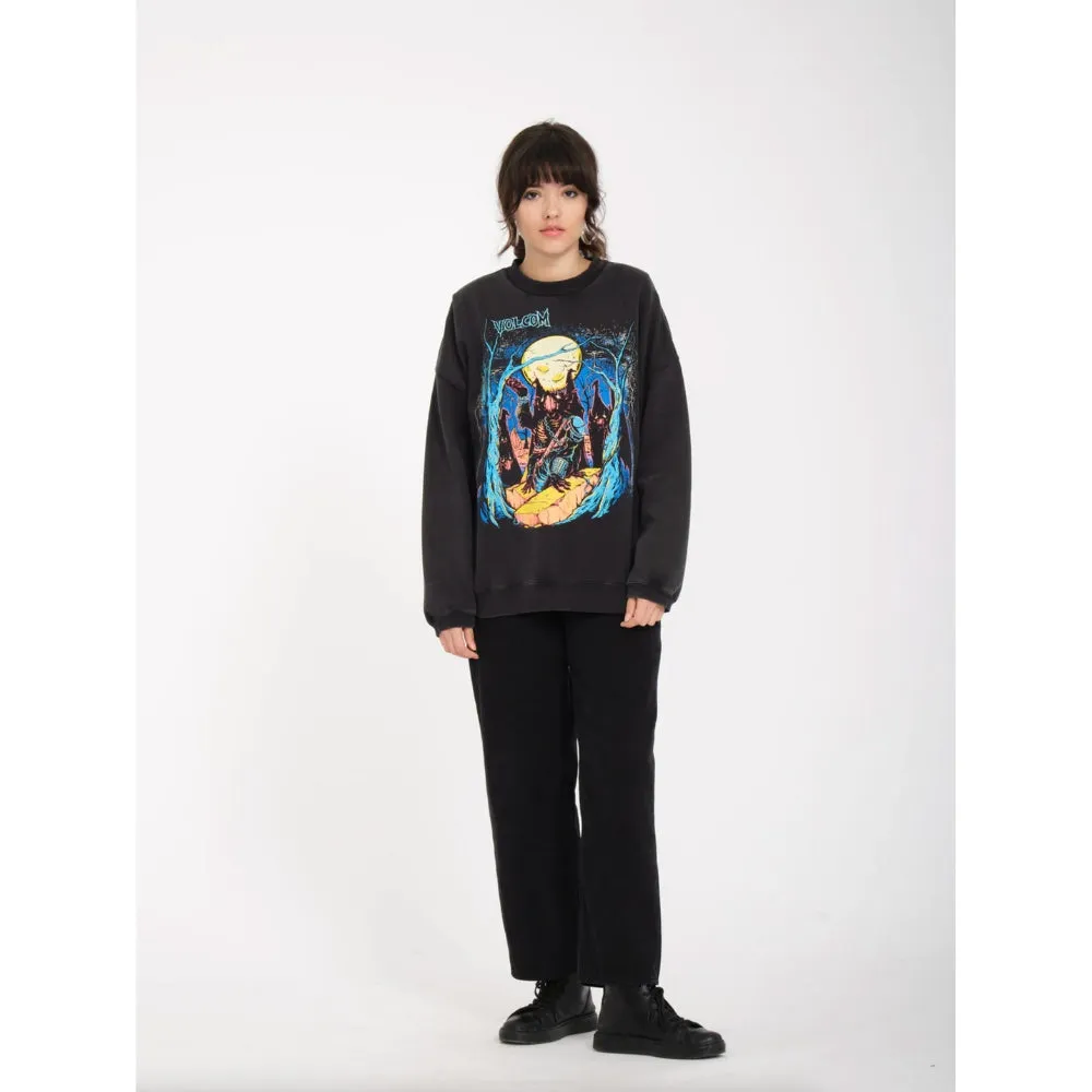 Womens Max Sherman Sweatshirt Crew Black